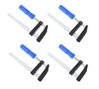 4 Piezas Abrazadera Rápida, Soporte Portátil para Pequeñas | Plástico y Acero, Almohadillas Laterales y Mango Antideslizante, para Bricolaje y Taladrado Color Aleatorio