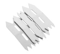 4 Piezas Abrazaderas de Precisión, Fijación Segura y Soporte | Metal Plata, Mecanismos Ajustables con Tornillos Autorroscantes M5*20 y 25, para Tableros y Montaje de Muebles