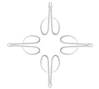 4 Piezas Abre Almendras Creativo, Pinza para Piñones | Diseño de Tijera y Sujeción, Plata Simple, No se Oxida Uso Diario, para Cocina y Frutos Secos