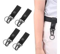 4 Piezas Accesorios Cinturón Táctico con 2 Piezas Mosquetón Táctico, Mosquetones Multifuncional Cinturón Táctico, para Deportes al Aire Libre, Camping y Senderismo Accesorios Cinturón Táctico