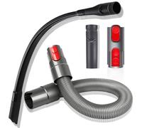 4 piezas Accesorios de aspiración para Dyson V7 V8 V10 V11 V15 - Boquilla para hendiduras + 2 adaptadores + alargador de manguera Adecuado para limpiar hendiduras y esquinas.