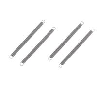 4 Piezas Acero Inoxidable 304 Resortes De Extensión Con Gancho Muelle 130mm, Diámetro Del Cable 0,8mm, Diámetro Exterior 10mm
