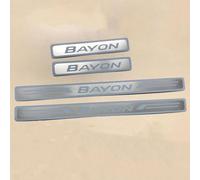 4 Piezas Acero Inoxidable Embellecedores de Umbral de Puerta de Coche para Hyundai Bayon 2024 2023 2022 2021, Autoadhesivo Puerta Guardias del Borde Estribos
