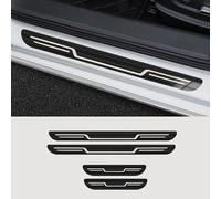 4 Piezas Acero Inoxidable Protector Umbral Puerta Coche para BMW X1 (U11) 2022 2023 2024 2025, de acero Inoxidable Protector de umbral de Puerta de Coche(Black brushed look)