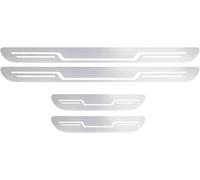 4 Piezas Acero Inoxidable Umbral Puerta de Coche para BMW 3 Series 3er Serie 3 Gran Turismo GT F34 2013 2014 2015-2020, Decoración Estribos Coche, Protector Antiarañ Antideslizante,Silver