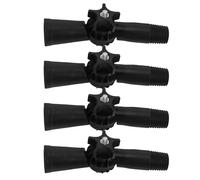 4 Piezas Adaptador Angular Giratorio para Barra Extensible de 22mm | Plástico Negro, Pivote Estable y Ángulo Regulable, para Limpiacristales y Plumero de Varilla