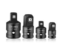4 Piezas Adaptador Para Llave De Carraca, Adaptador De Llave De Vaso, Juego De Adaptadores De Vaso Para Trinquetes 1/4 a 3/8, 3/8 a 1/4, 3/8 a 1/2, 1/2 a 3/8