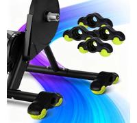 4 Piezas Adaptadores de Pies de Ciclismo para Interiores, Soporte de Tenis para Entrenadores de Bicicletas, para Wahoo Kickr Core 1, Incluye 8 Pelotas de Tenis