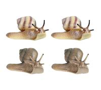4 Piezas Adornos de Caracoles sólidos Adornos de Caracol de Resina decoración del Paisaje decoración del jardín Zen estatuto de Caracol Caracol en Miniatura
