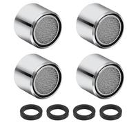 4 Piezas Aireador Grifo Cocina 22mm,Filtro Grifo de Rosca Interior,M22 Filtro Grifo Cocina, Boquilla de Grifo de Rosca Hembra con Goma, Ideal para Ahorrar Agua de Grifos de Baño y Cocina