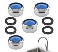 4 Piezas Aireadores M22 con Juntas, Regulador de Chorro Ahorrador de Agua para Baño & Cocina, Filtro Eficaz Para Grifo