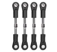 4 Piezas Ajustable M4 Tornillo de direcci¡§?n servo Varilla de Acoplamiento Varilla de conexi¡§?n para 1/8 RC Coche Servo Enlace 77-87mm