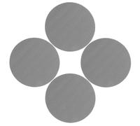 4 Piezas Alfombrilla Redonda Antideslizante Tpe para Yoga y Taller | Soporte para Articulaciones, Ligera y Estable, Uso en Suelo, Color Gris, Diseño Circular