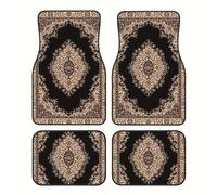 4 Piezas Alfombrillas Coche, para Ford Focus 2 Mk2 Focus Focus 3 Ford Focus Mk3 Antideslizantes Alfombras Delanteras e traseras, Alfombra de Moqueta para Vehículo,A