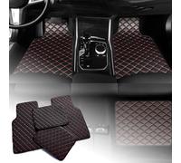 4 Piezas Alfombrillas de Coche para Benz GLE Class SUV AMG 53 63 5 Seats 2020-2024 2025, Juego Completo de Alfombrillas de Cuero Delanteras y traseras,B