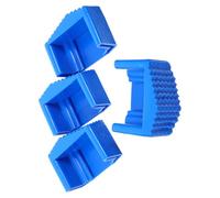4 piezas Almohadilla Antideslizante azul para Pie de Escalera Telescópica | Plástico, Ajuste a Presión Rápido, Compacto, para Suelos Ligeramente Inclinados y Renovaciones