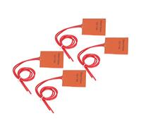 4 Piezas Almohadilla Calefactora de Barril Calefactor de Goma de Silicona Almohadilla Calefactora de 12 V 7,5 W Almohadilla Calefactora de 120 a 150 ℃ 50x50 Mm Estera Calefactora