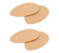 4 Piezas Almohadillas Anti de slizantes para Antepié de Silicona | Juego, Color Beige, Uso para Correr y Actividad Intensa, Reduce Fricción y Ruido