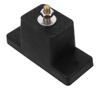 4 Piezas Almohadillas de Goma Antideslizantes | Absorción de Vibraciones y Reducción de Ruido, Instalación Sencilla, Plástico Negro, para Condensador y Soporte