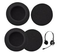 4 Piezas Almohadillas de Repuesto para Auriculares Sennheiser, 50 mm Almohadillas de Espuma, Compatibles con PC 2/PC 3/PC 5/PC 7 USB/PC 8 USB, Espuma Transpirable (Negro)