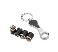 4 Piezas Aluminio Coche Tapas para Válvulas para Fiat Abarth 595 Abarth 500 Abarth 124 Spider Tapones Rueda Coche mit Sello Accesorios