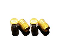 (4 piezas amarillas) 4 tapas de válvula de rueda de neumático de aluminio para Land Rover Sport Freelander