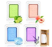 4 Piezas Ambientador Adhesivo para Cubo de Basura | Placas de Aroma para Baño, Armario y Zapatero | Autoadhesivo y Neutralizador de Olores | Ambientador de Hogar