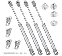 4 Piezas Amortiguadores de Gas, 200N / 20kg Pistones a Gas, Hidráulico Muebles Cocina Amortiguador Puertas Elevables, Pistones a Gas Muebles Cocina Amortiguadores Muebles Bisagras Puertas Cocina