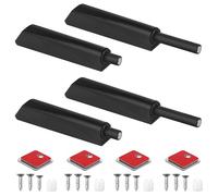 4 Piezas Amortiguadores Magnéticos Pulsador Puerta Armario Magnetica Aceros Inoxidables Cierre Magnetico Puerta Push para Armario Presionar Abrir el Pestillo de Captura Abridor de Puerta Pulsador