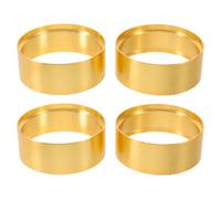 4 piezas Anillo de Contrapeso 1.9 para Rueda Rc Crawler 1/10, latón | Tipo Abrazadera Interna, Uso Todoterreno, Acabado Dorado, Tamaño 5,59x5,59x2cm, Mejora Equilibrio