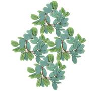 4 Piezas Anillo para Velas Mini Bohemio de 25cm en Plástico Verde