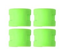 4 Piezas Anillos Anticolisión de Goma Verde para Horquilla Trasera | Protector de Cadena para Uso en Mountain Bike, 4 Piezas por Caja, Ligero y Resistente a Impactos