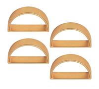 4 Piezas Anillos para Servilletas Dorados de Aleación de Zinc