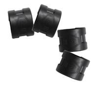 4 Piezas Anillos Protectores de Goma Anticolisión para Cadena | 4 Unidades, Color Negro, Clip para Horquilla Trasera, Uso en Carretera y Montaña