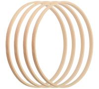 4 Piezas Aros de Bambú para Atrapasueños, Anillos de Madera, para DIY, Guirnaldas, Manualidades, Material Natural, 15cm