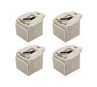 4 Piezas AT3600L Diamond Record Player Agujas Stylus de Repuesto para AT-LP60/PL300 Tocadiscos de Vinilo