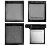 4 Piezas Autoadhesivo Cubierta Toma Corriente de Interruptor de Enchufe A Prueba de Agua, Tapa de Enchufe Autoadhesiva Tipo 86 Impermeable Caja Enchufes Pared Transparente para Baño, Cocina, Exterior