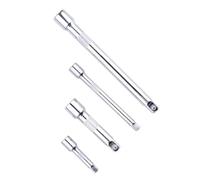 4 Piezas Barra de Extensión 1/4 y 3/8 Pulgadas | Acero Cromo Vanadio, Agarre Moleteado, Uso Rígido Juego, para Mecánicos y Bricolaje