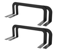 4 Piezas Barra de Retención de Colchón de Metal Negro, Hierro | Accesorio de Cama, Compatible Mayoría de Marcos, Incluye Tornillos, Evita Movimiento