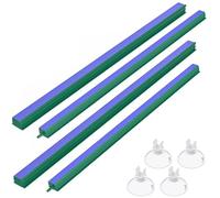 4 Piezas Barra Difusor de Oxígeno Acuario 10 cm - Piedra de Burbujas con Base Plástica Cuadrada para Nano Bomba de Aire, Cubo y Pecera(40 CM)