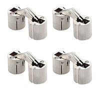 4 piezas Barril Bisagra, Bisagra de barril invisible de latón oculta de 8 mm / 24 mm para gabinete de regalo, con ángulo de apertura de 180 ° para manualidades de bricolaje ( Color : Silver 14mm )