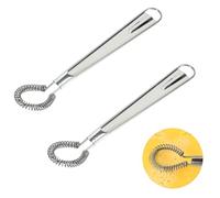 4 Piezas Batidoras Manuales - Batidores de Cocina de Acero Inoxidable - Pequeñas Barillas Batir Manuales en Espiral para Café, Salsas, Leche Cremosa, Cocina, Repostería, Batir