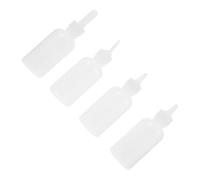 4 Piezas Biberón para Mascotas de Silicona 120ml para Crías | Diseño con Escala, Alimentación Sencilla, Incluye Cepillo, Uso Doméstico