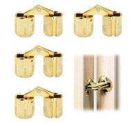 4 Piezas Bisagra Invisible de latón de 10mm Ángulo de Apertura de 180° Cobre Bisagra Oculta de Barril Bisagras de latón Ocultas Bisagra de Barril Invisible para Encimeras Proyecto de Bricolaje