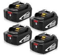 (4 Piezas) BL1850B Batería de Repuesto para Makita batería 18V 5.5Ah para BL1860B BL1850B BL1840 BL1830 BL1815 BL1850B BL1835 BL1860B BL1845 BL1850 194205-3 LXT-400 con LED batería de la Herramienta