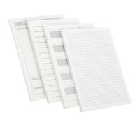4 Piezas Blocs de Notas Adhesivos de Bolsillo, Papel Blanco