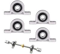 4 Piezas Bloque de Cojinetes, Carcasa de Rodamiento de Bolas con Agujero Interior, Kit de Accesorios de Bloque de Cojín KP000, para Reemplazo de Impresora 3D, Diámetro Interior 10 mm
