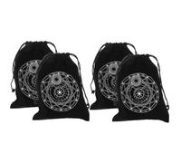 4 Piezas bolsa con cordón bolsas de almacenamiento de dados carta del tarot bolsos de mano makeup bag maletin de maquillaje bolsa de favores de fiesta bolsas con cordones franela Beavorty