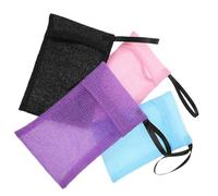 4 Piezas Bolsa de Jabón de Nailon para Ducha Diseño Colgante | Rutina Diaria de Cuidado, Limpieza y Almacenamiento de Pastilla, Formato Práctico y Multifuncional