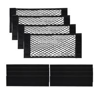 4 Piezas Bolsa de Organizador Tronco de Coche, Red de Almacenamiento, 40 x 25 cm, Tronco de Coche con Redes de Bolsillos Elástica, Red Portaequipajes para Asientos, para Automóvil Caravana